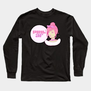 Pink AF Queen Bae Long Sleeve T-Shirt